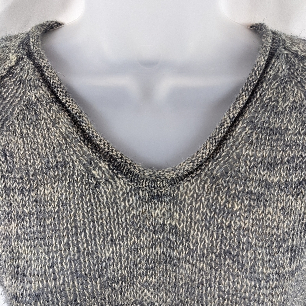 J Crew Variegated Wool Blend Short Sleeve Knit Sweater Sz M - Picture 5 of 8